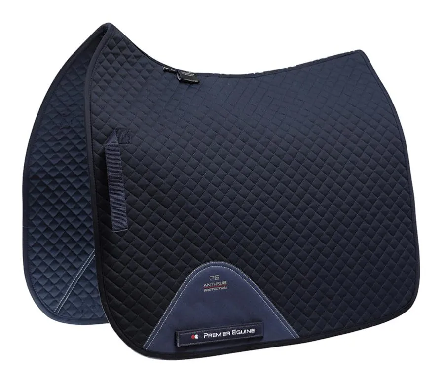 Premier Equine Cotton Saddle Pad - Dressage Square (available in full and pony size)