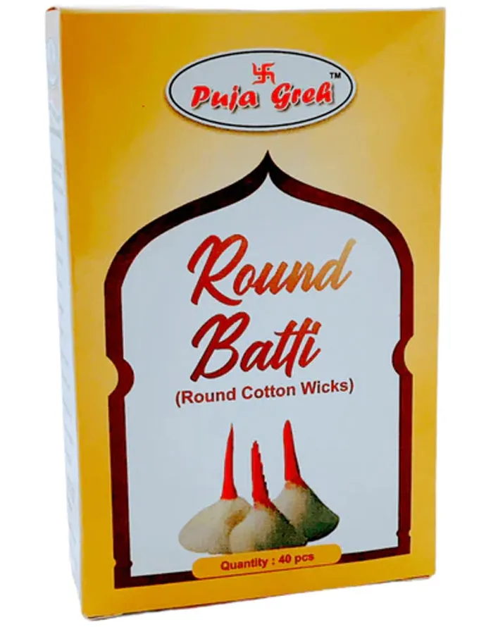 Puja Greh Round Batti (Cotton Wicks)