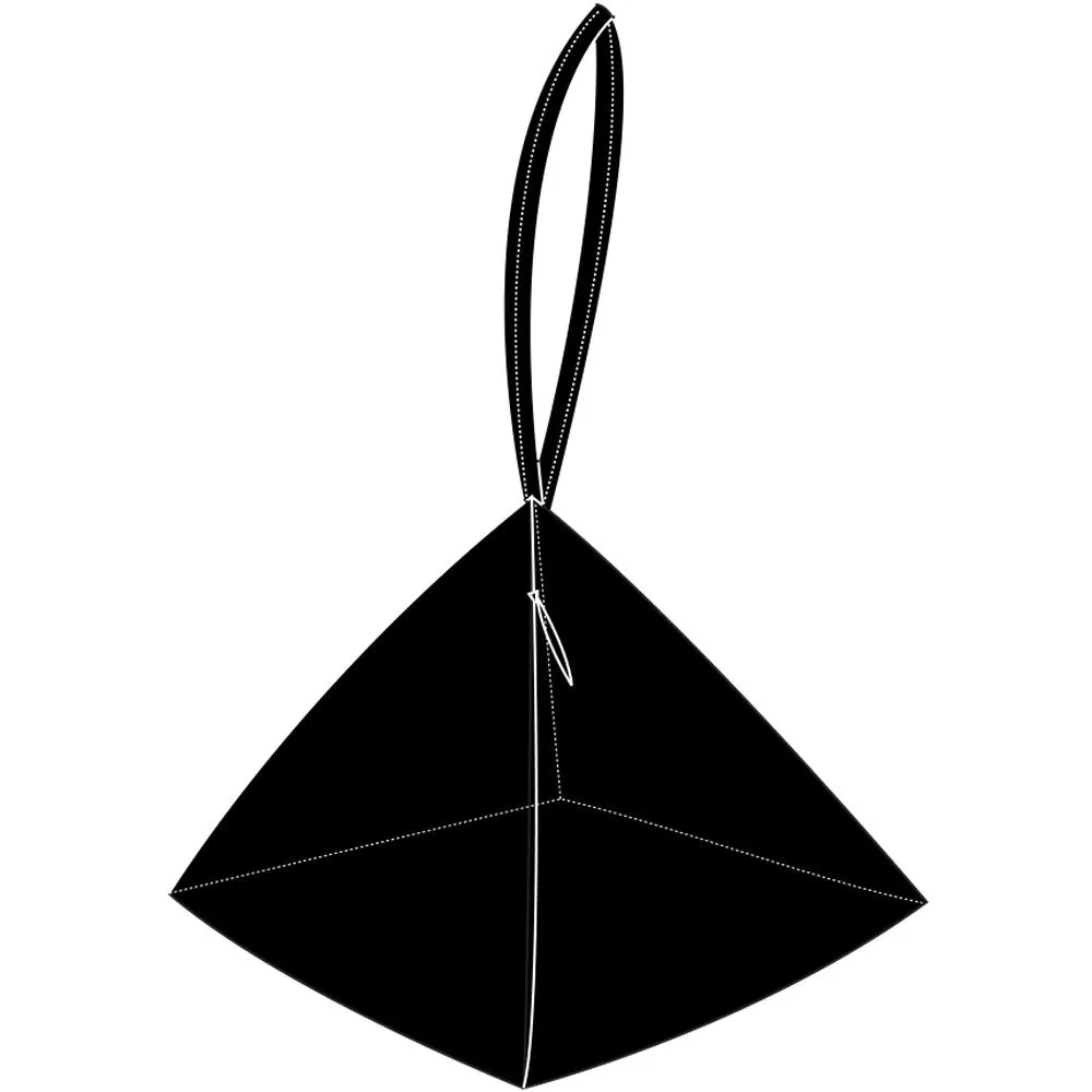 Pyramid Bag | Black Lambskin