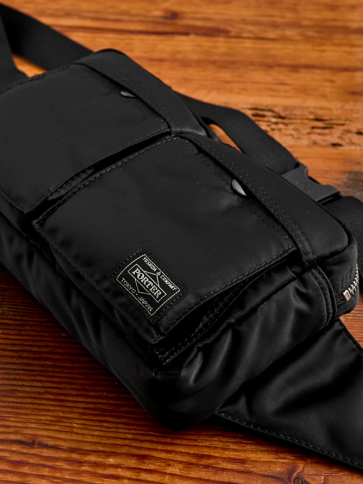 "Tanker" Waist Bag in Black