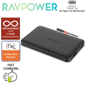 RavPower RP-PB095 20100mAh PD 45W   QC3.0 - Slim Power Bank - Black