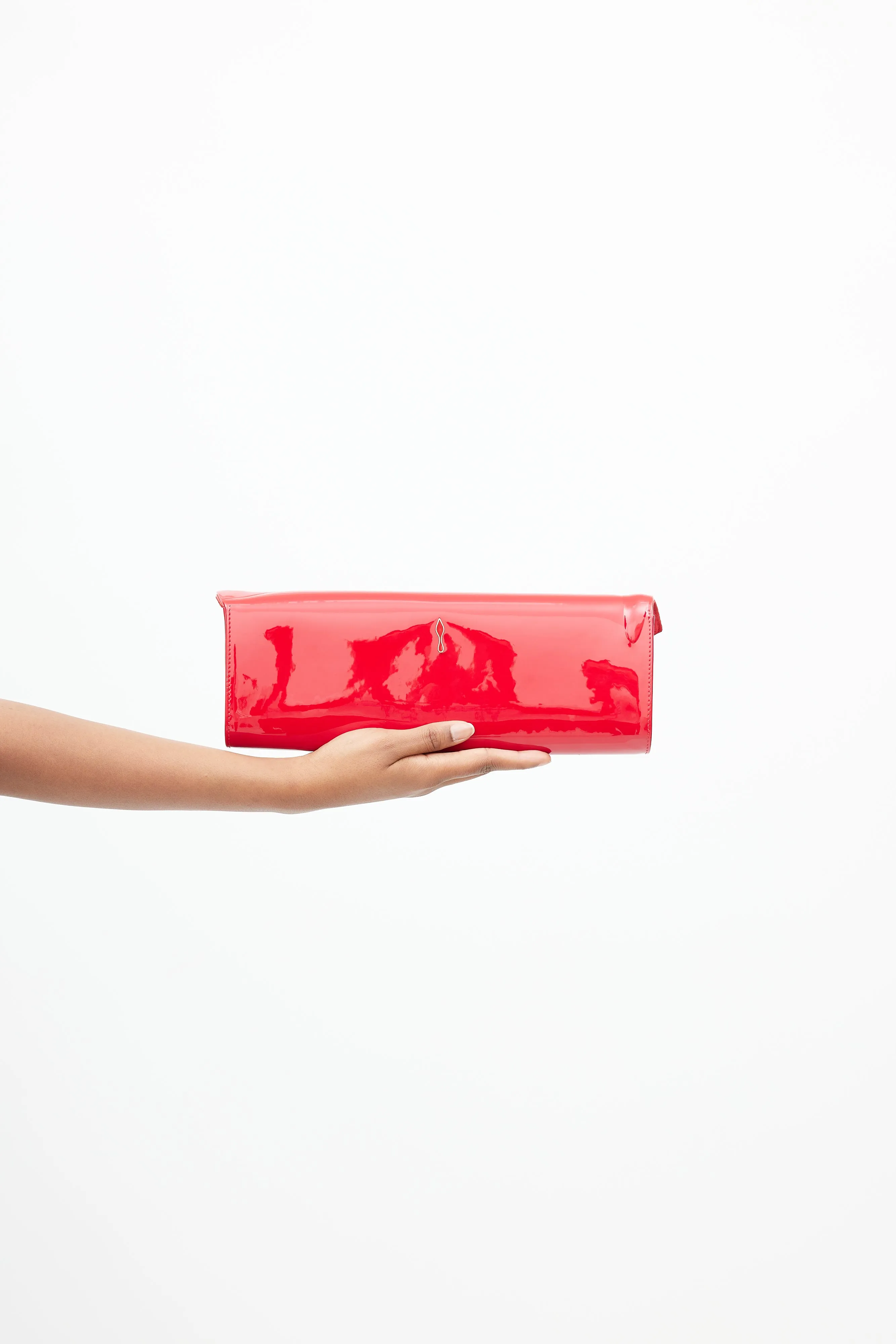 Red Patent So Kate Clutch