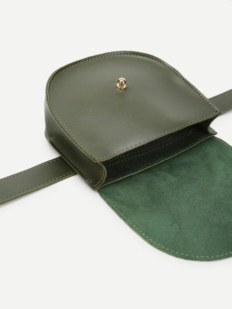 Saddle Flap PU Bum Bag