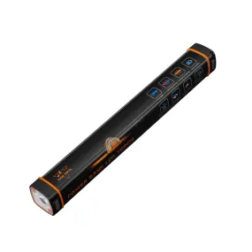 San Hima LED Torch Light Large Power Bank Flashlight Lithium USB Rechargeable