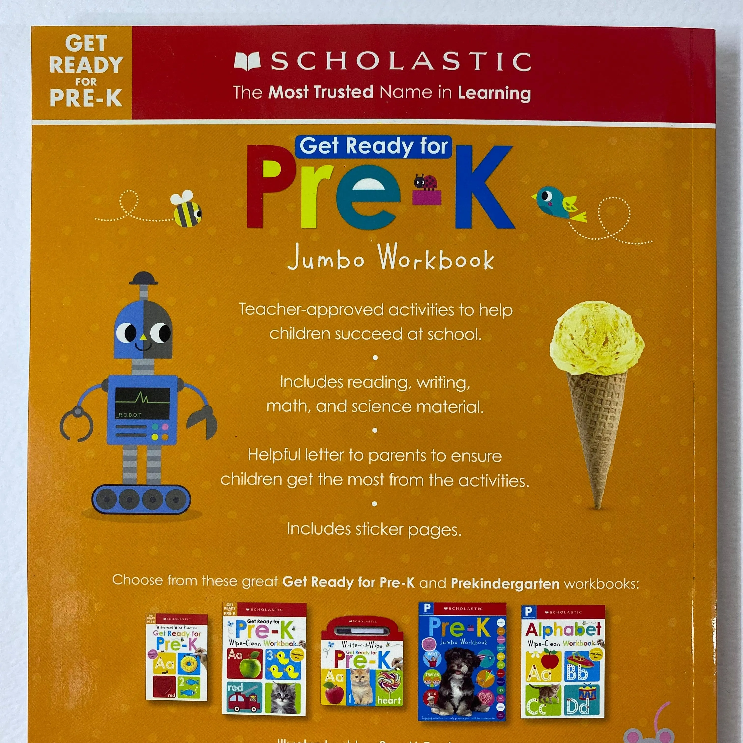 Scholastic Early Learners - Jumbo Workbook Get Ready for Pre-K