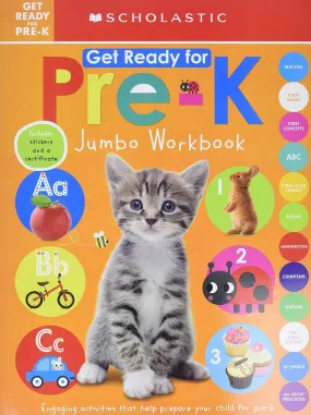 Scholastic Early Learners - Jumbo Workbook Get Ready for Pre-K