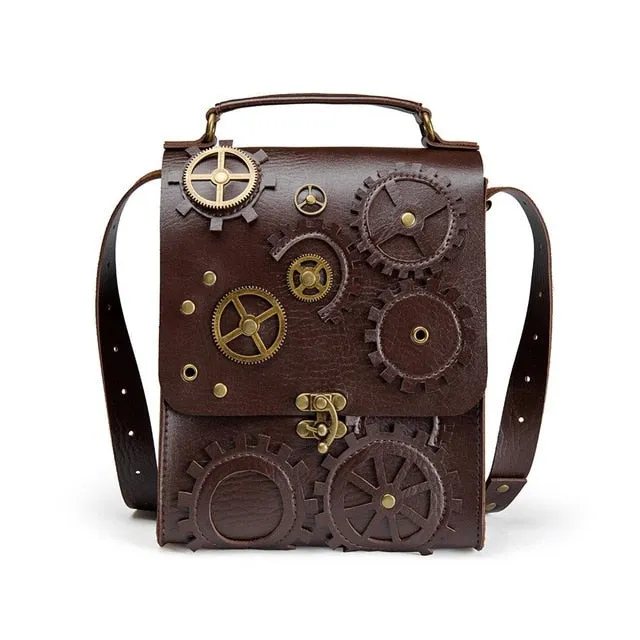 Steampunk Shoulder Square Messenger Bag