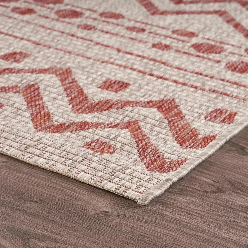 Sun shower 81244BER Beige/Red Rug