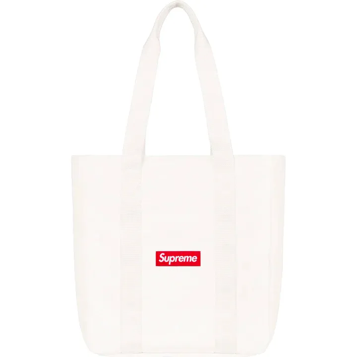 Supreme Canvas White Tote Bag