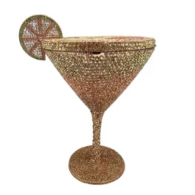 TEEK - Goblet Shaped Rhinestone Clutch Purse