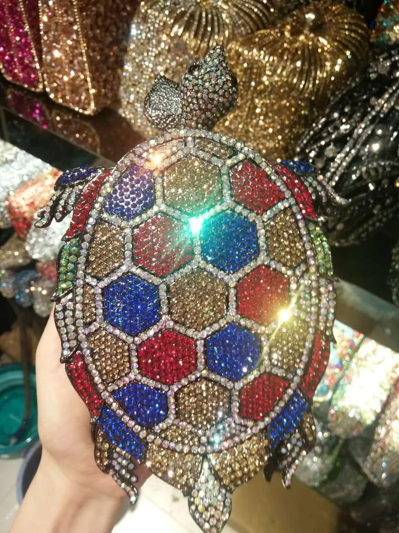 TEEK - Turtle Bling Crystal Handbag