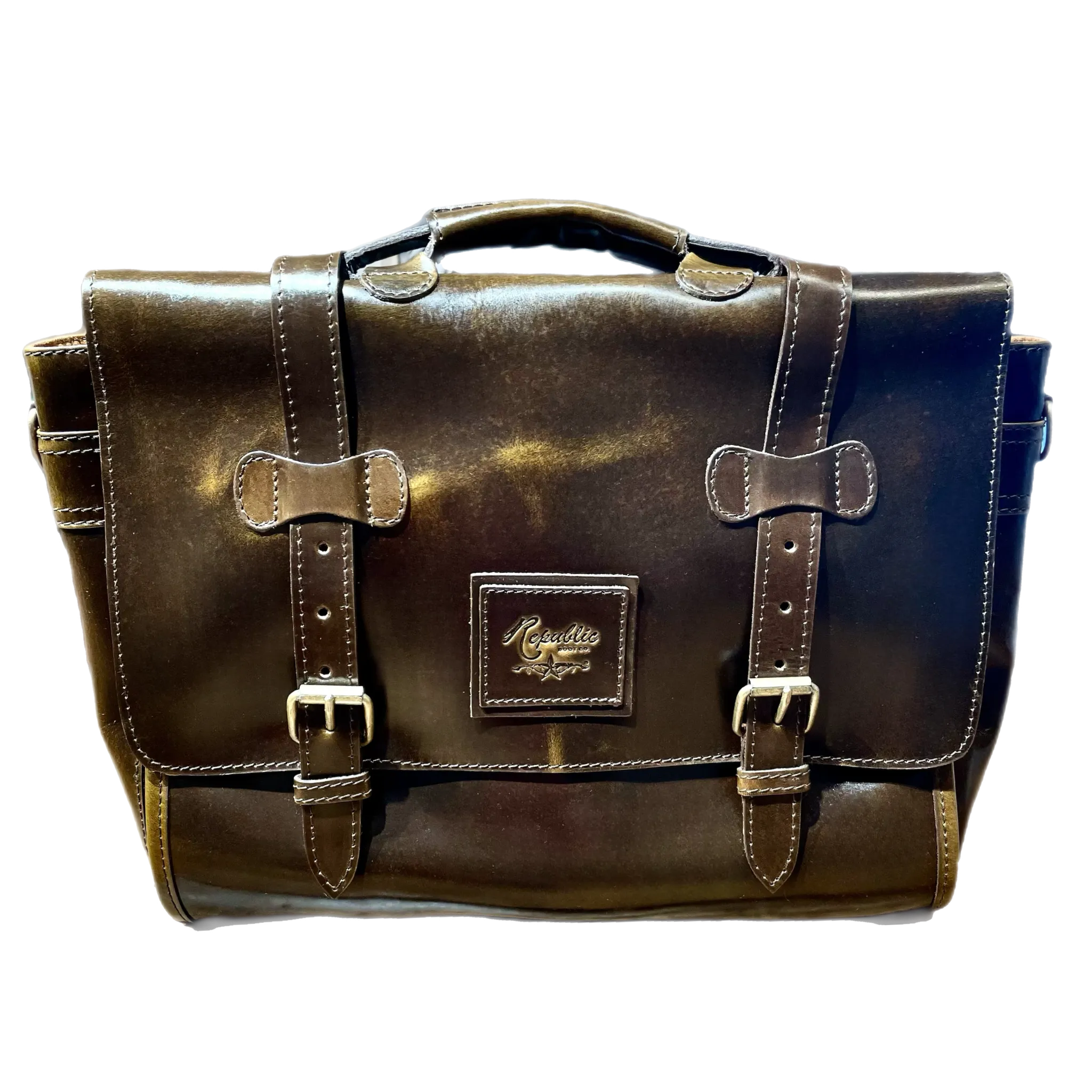 Texas Briefcase - Nicotine Calf