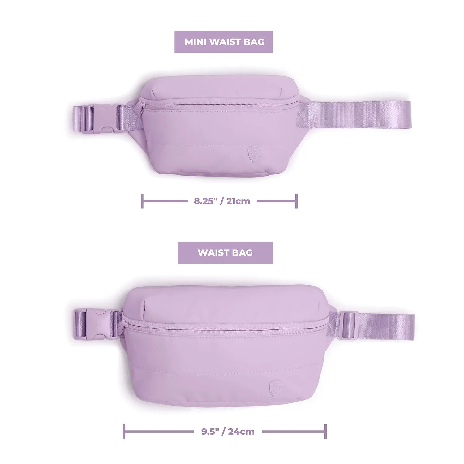 The Puffer Waist Bag - Lavender