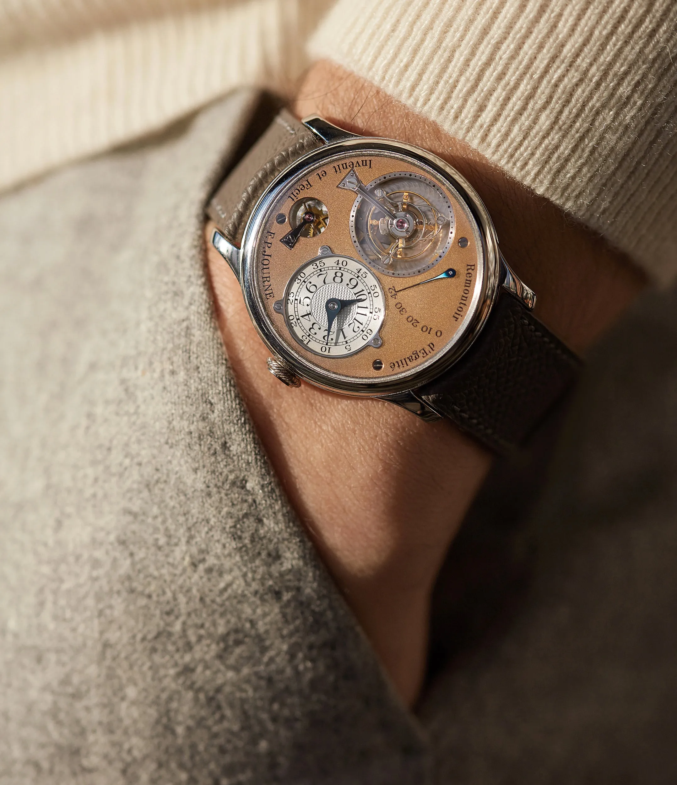 Tourbillon Souverain | 3rd Generation | Brass Movement | Platinum