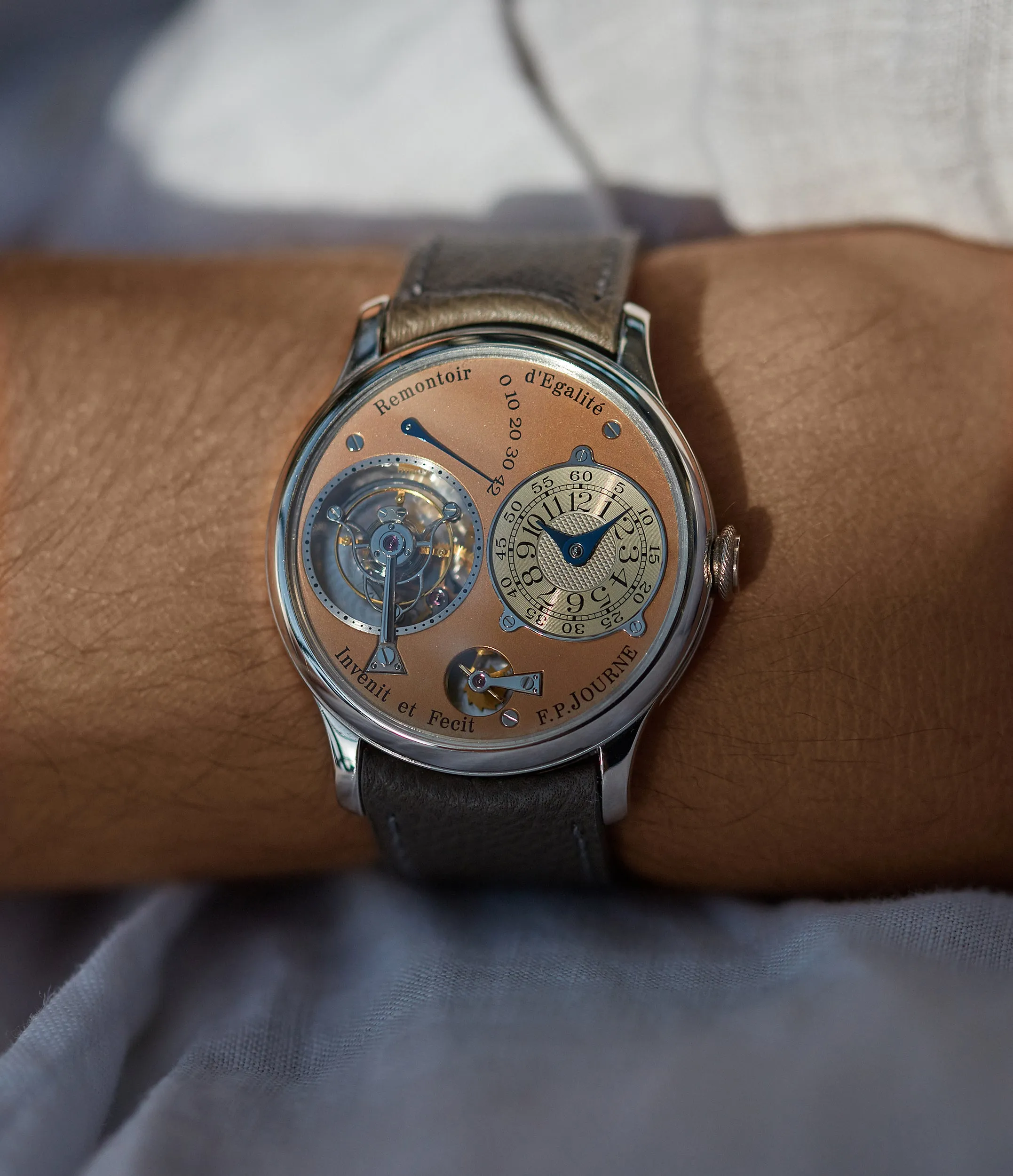 Tourbillon Souverain | 3rd Generation | Brass Movement | Platinum