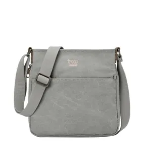 Troop London Classic Small Zip Top Shoulder Bag - Ash Grey