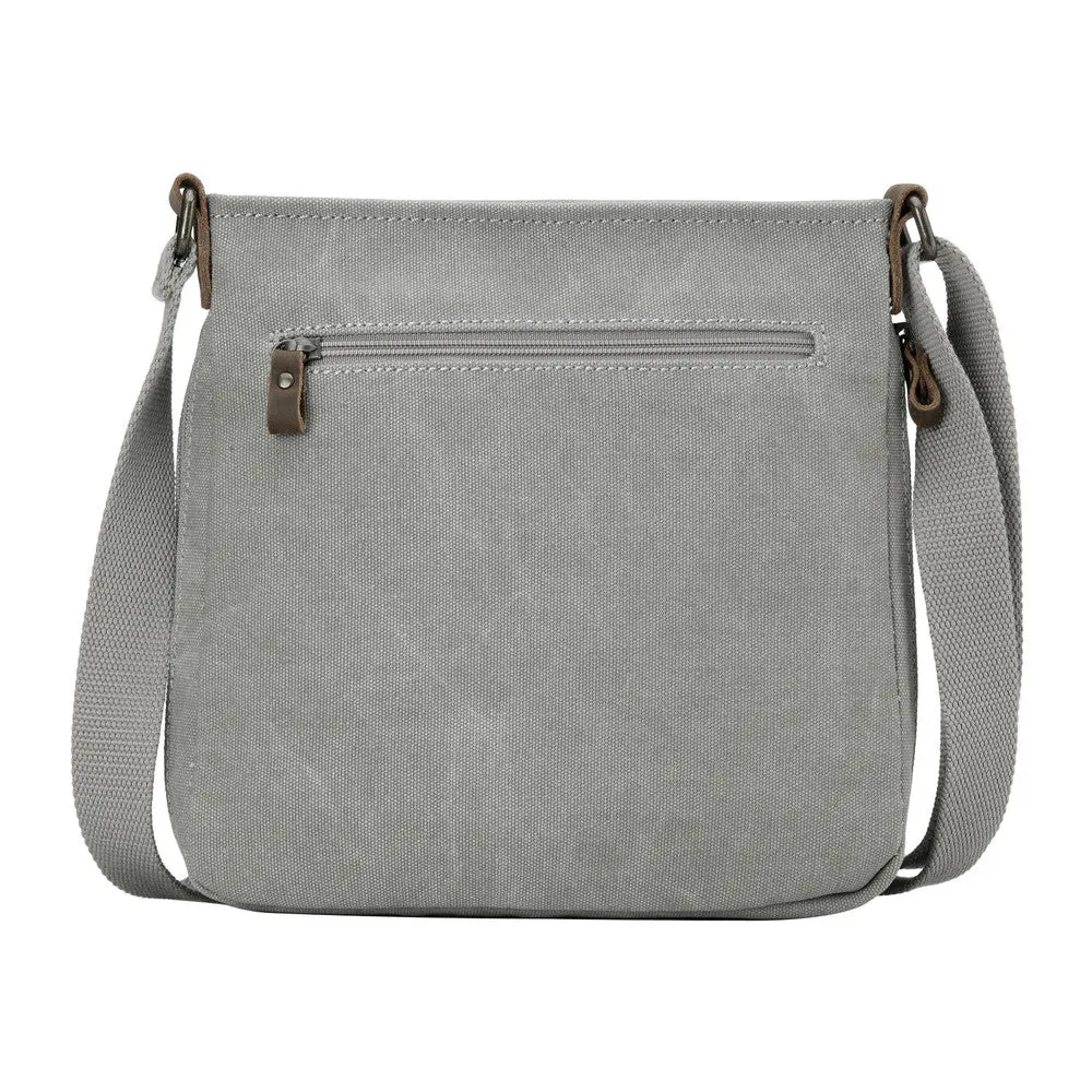 Troop London Classic Small Zip Top Shoulder Bag - Ash Grey