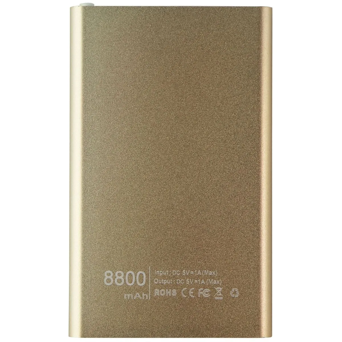 Universal 8,800mAh Single USB Portable Power Bank - Gold