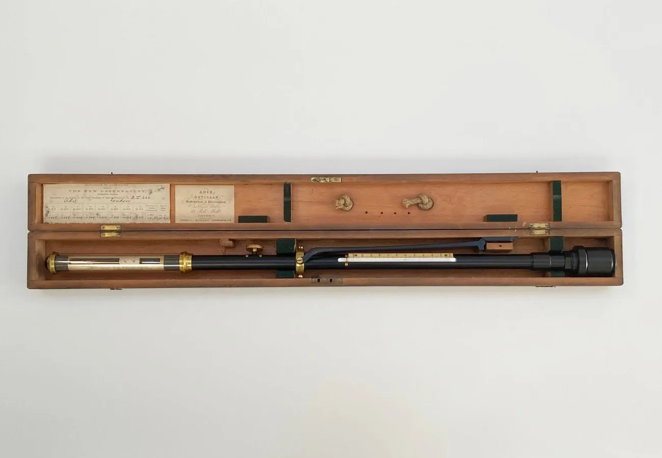 Victorian Kew Pattern Marine Barometer by Adie with Met Office Inscription