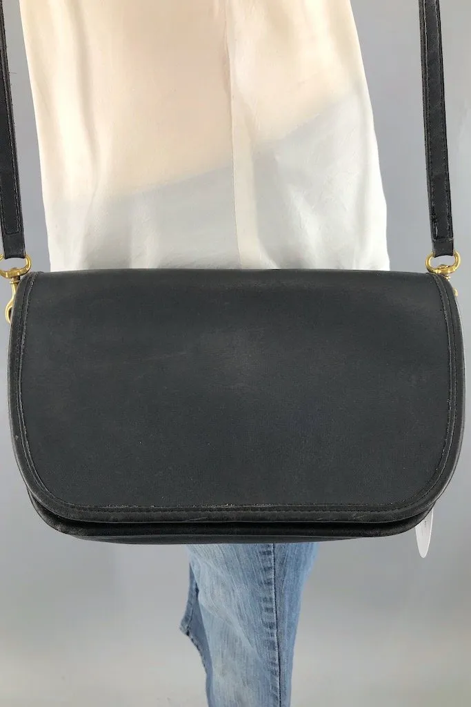 Vintage Black Coach Cross Body Purse