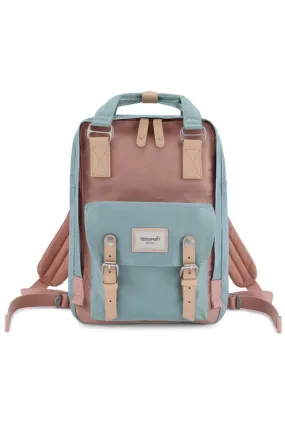 Vintage Style Blue/Pink Waterproof Backpack