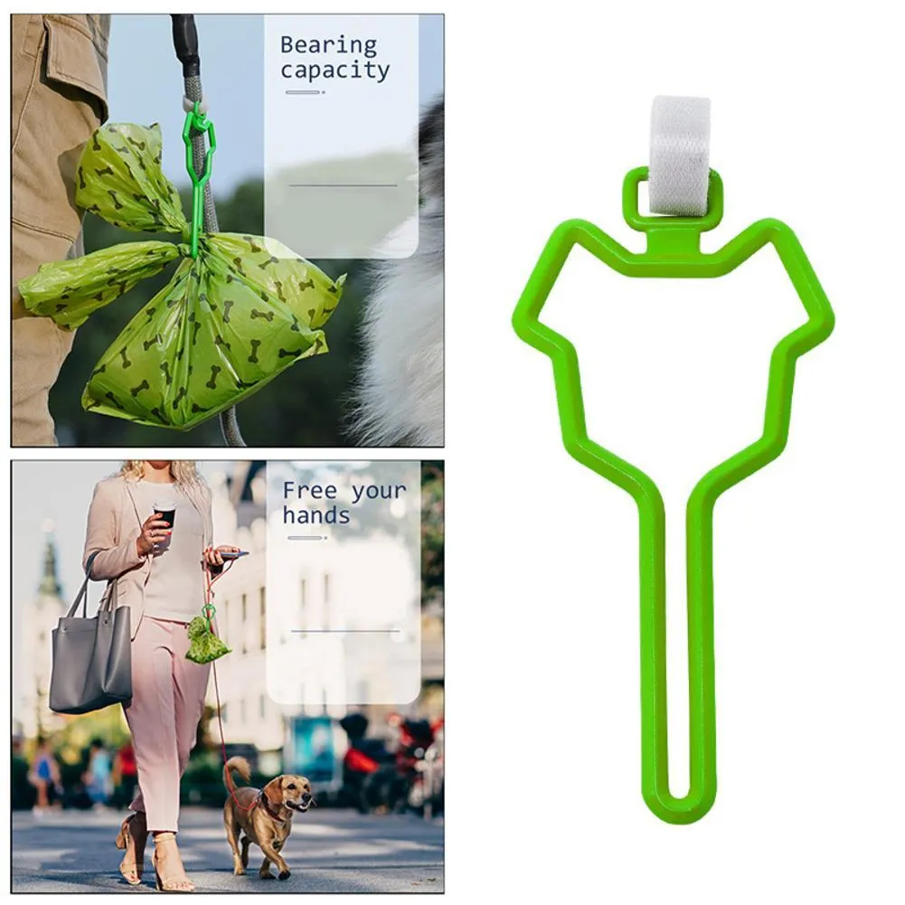 Waste Bag Dispenser for Dog Waste Carrier Pet Supply Accessories Dog Cat Leash Dispenser Clean Tools Hands Free Poop Bag Holder