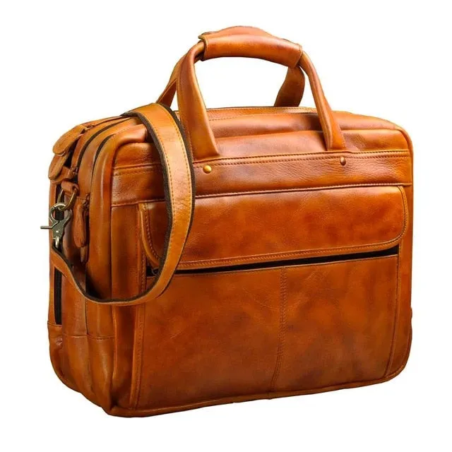 West Louis™ Antique Design Business Briefcase