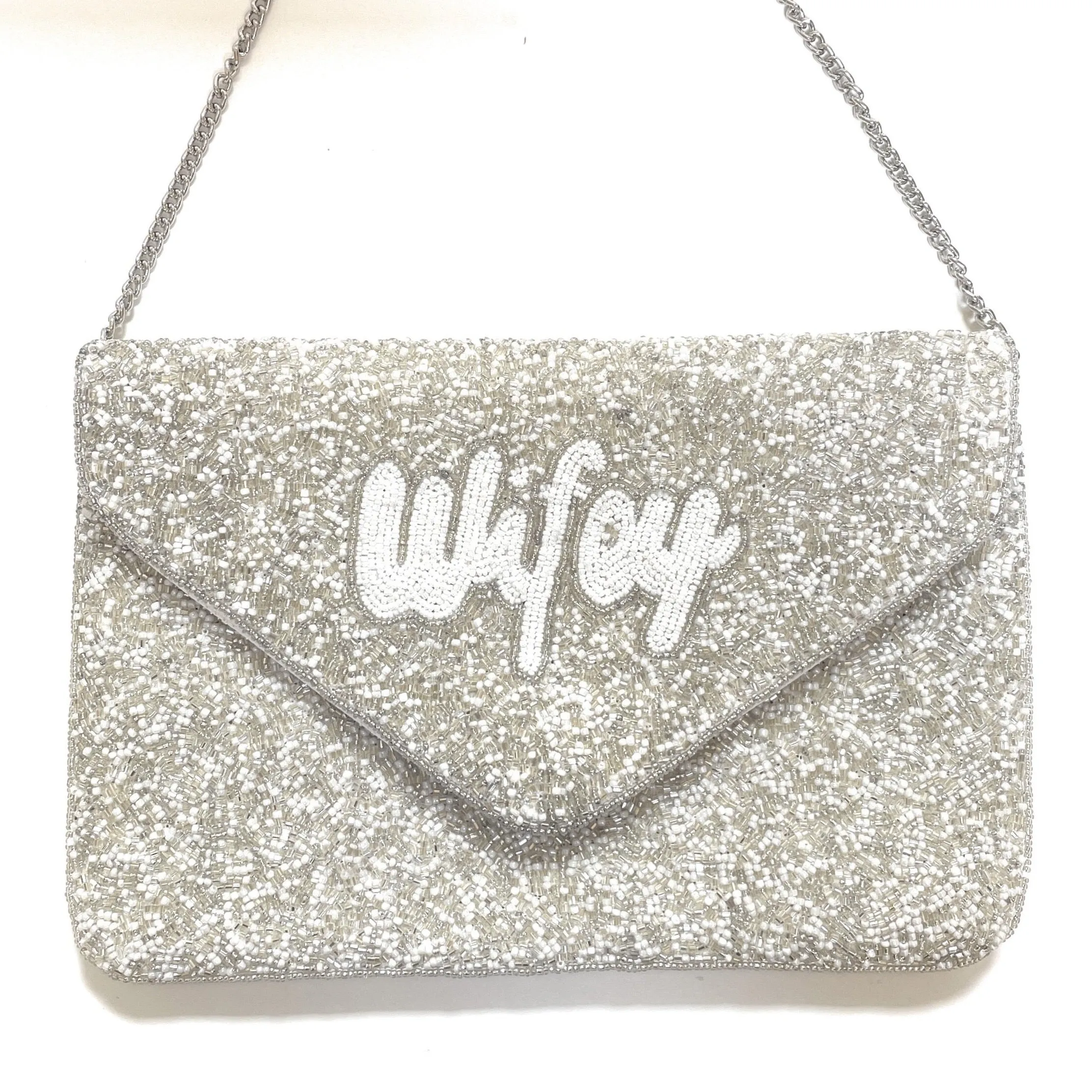 Wifey Beaded Clutch Purse