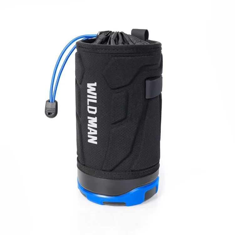 WILD MAN R1 1L Mountain Bike Water Bottle Bag Scooter Handlebar Tool Kit, Color: Dark Blue