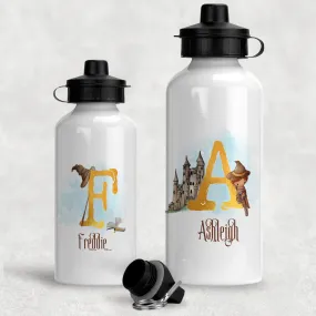 Wizard Alphabet Personalised Aluminium Water Bottle 400/600ml