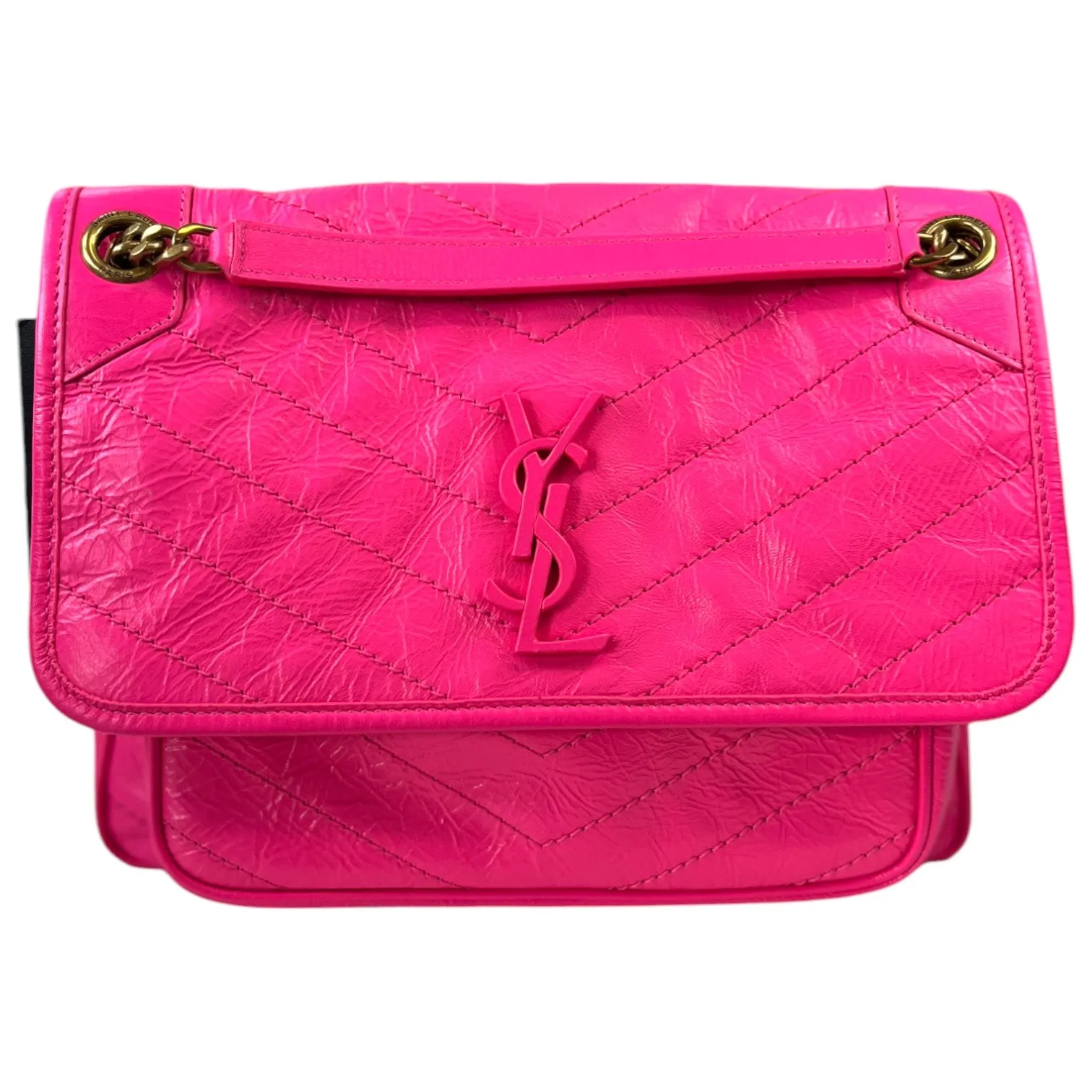 Women's Fluo Nappa Handbag Pink