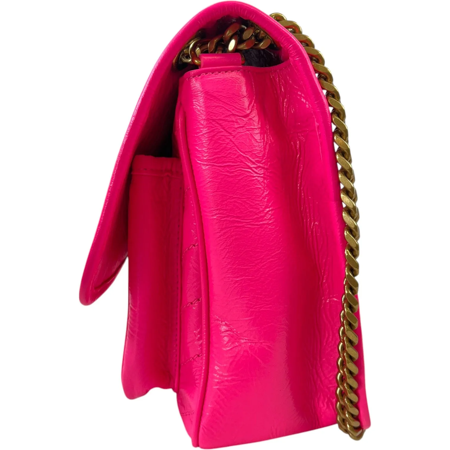 Women's Fluo Nappa Handbag Pink