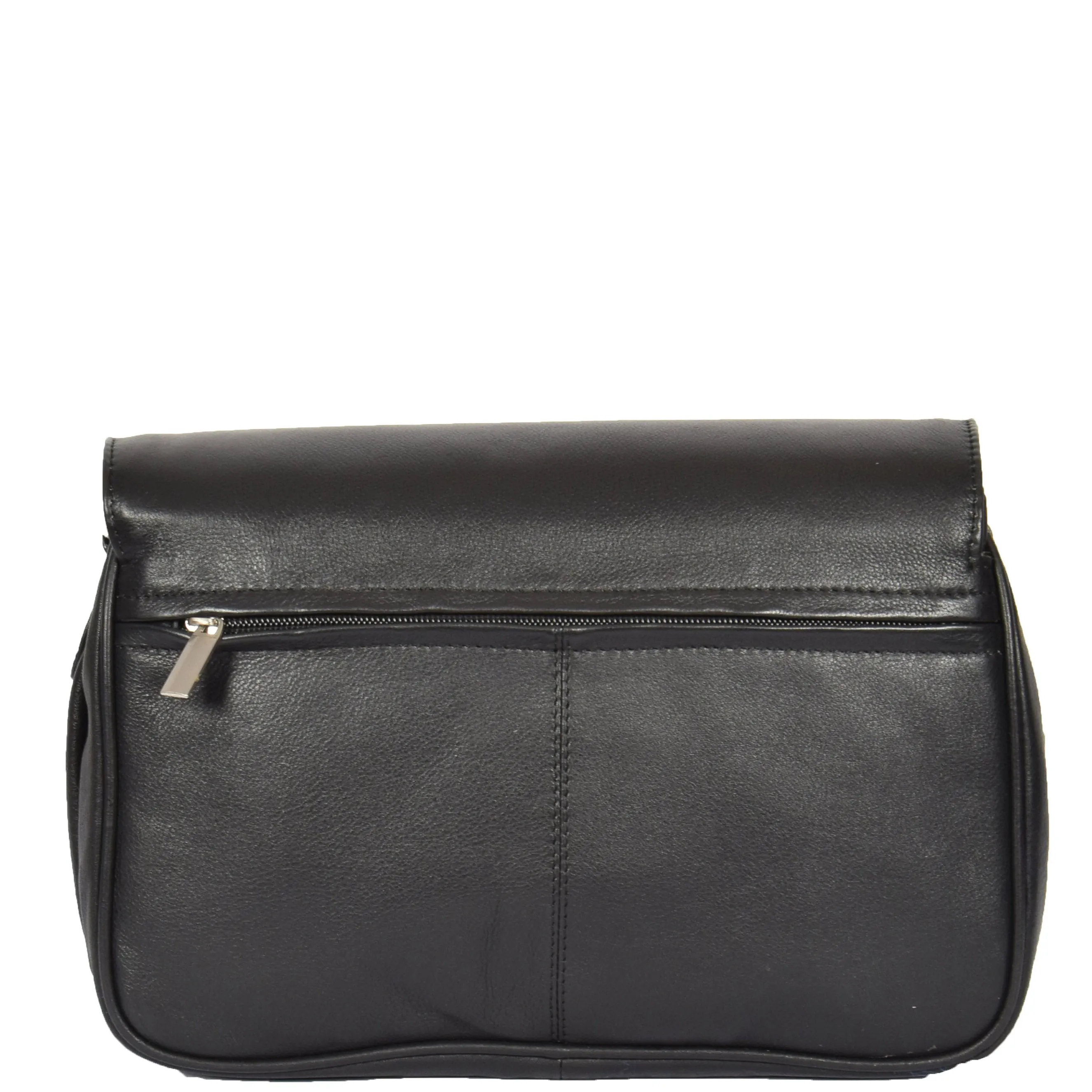 Womens Leather Classic Organiser Bag Matilda Black