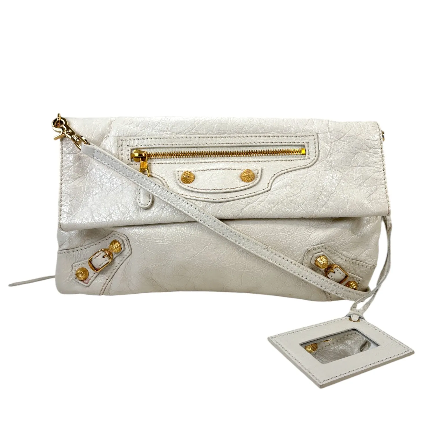 Women's Motocross Large City Envelope Handbag White