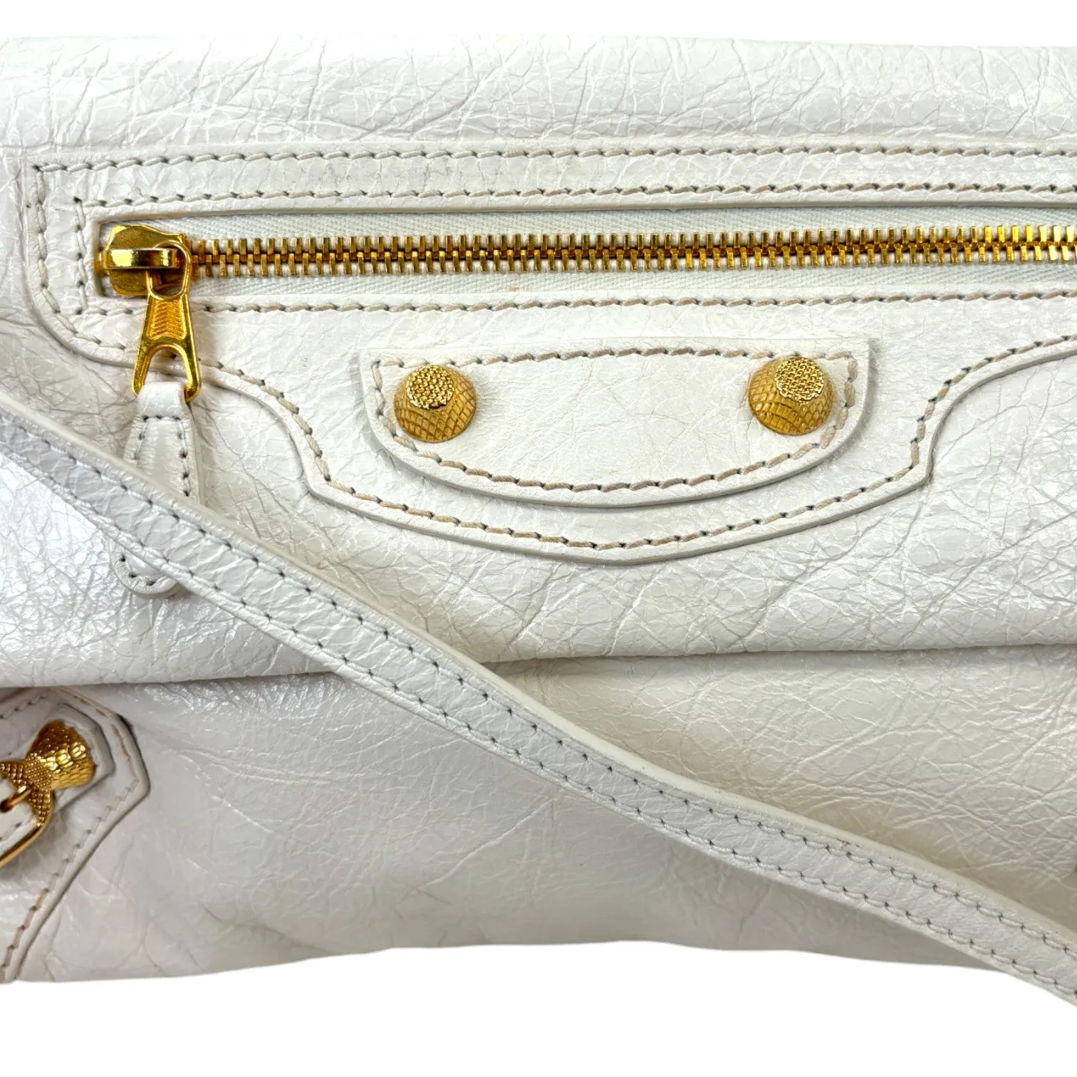 Women's Motocross Large City Envelope Handbag White