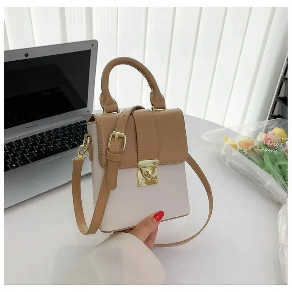 women's small handbag PU Shoulder Bag New Large Capacity Mixture Colour Small Handbag Stone Pattern Underarm Bag for Women