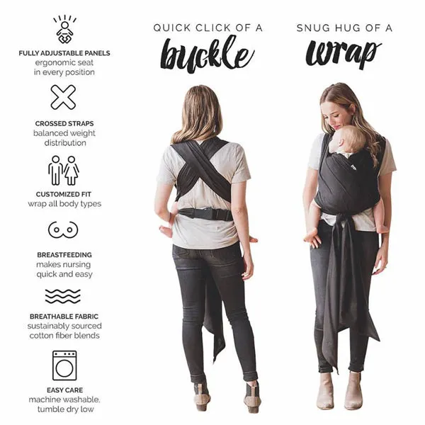 XOXO Bucklewrap Baby Carrier - Eco2Cotton - Cyantific