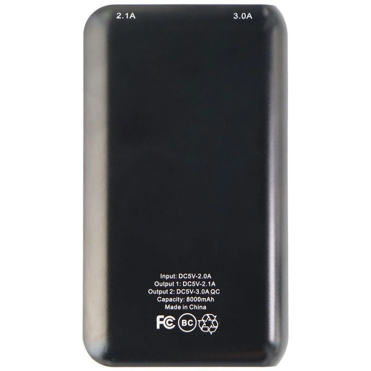 Xtreme Power 8000mAh Quick Charge Dual USB Power Bank - Black