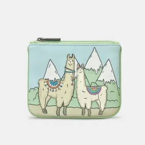 Y1723 Yoshi Llama Zip Top Purse Multi