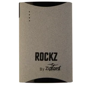 ZipKord External Battery Pack Power Bank 6000 mAh for USB Devices - Gray/Black